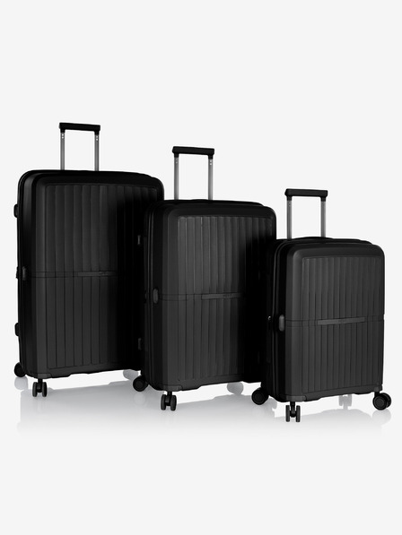 Heys Sada troch cestovných kufrov v čiernej farbe Heys Airlite S,M,L Black