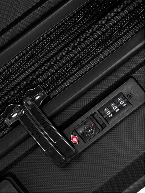 Heys Sada troch cestovných kufrov v čiernej farbe Heys Airlite S,M,L Black