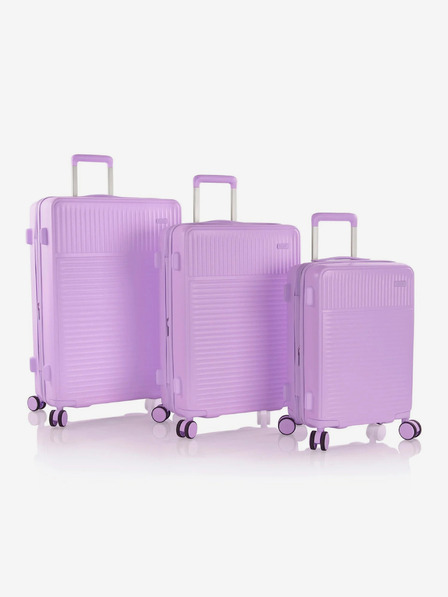 Heys Sada troch cestovných kufrov vo fialovej farbe Heys Pastel S,M,L