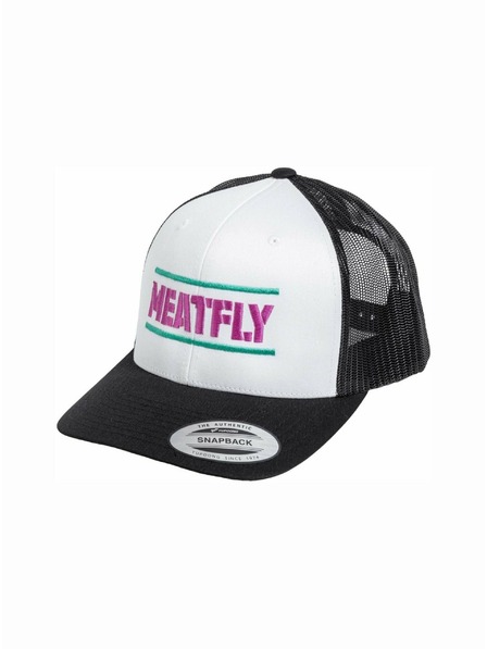 Meatfly Meatfly šiltovka Docker Trucker Biela / Purpurová | Biela | Veľkosť