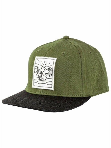 Meatfly Meatfly šiltovka Tyler Snapback Sunny Olivová / Čierna | Čierna | Veľkosť