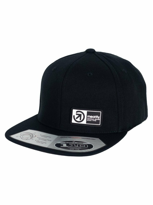 Meatfly Meatfly šiltovka Gruman Premium Snapback Brand Čierna | Čierna | Veľkosť