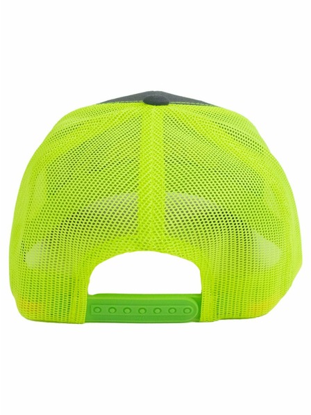 Meatfly Meatfly šiltovka MF Logo Trucker Uhľovo sivá/Neónovo zelená