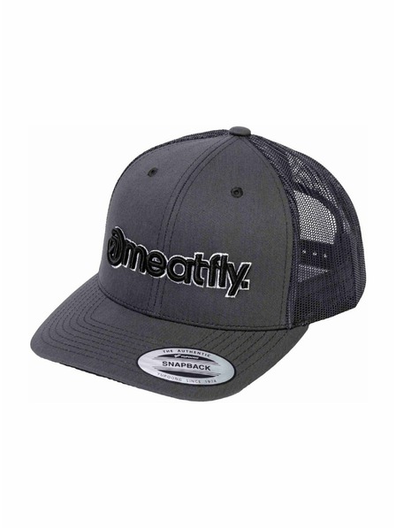 Meatfly Meatfly šiltovka MF Logo Trucker Čierna / Tmavosivá | Sivá | Veľkosť