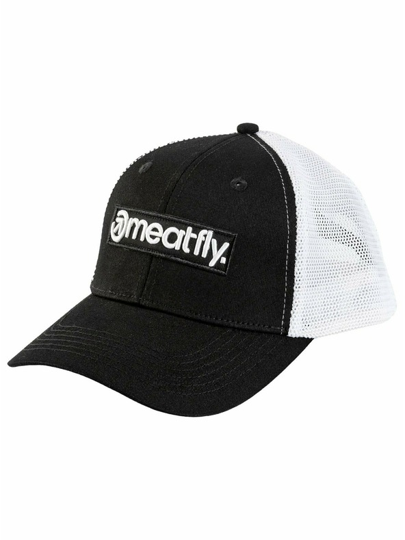 Meatfly Meatfly šiltovka Caleb Trucker Basic Logo Biela / Čierna | Biela | Veľkosť