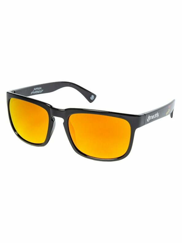 Meatfly Meatfly polarizačné slnečné okuliare Gammy Black Big Shock | Čierna | Veľkosť