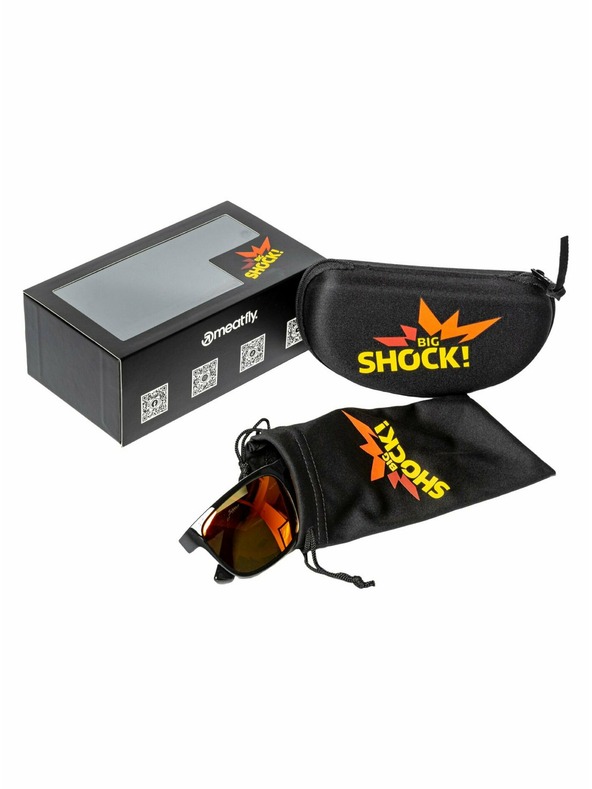 Meatfly Meatfly polarizačné slnečné okuliare Gammy Black Big Shock | Čierna | Veľkosť