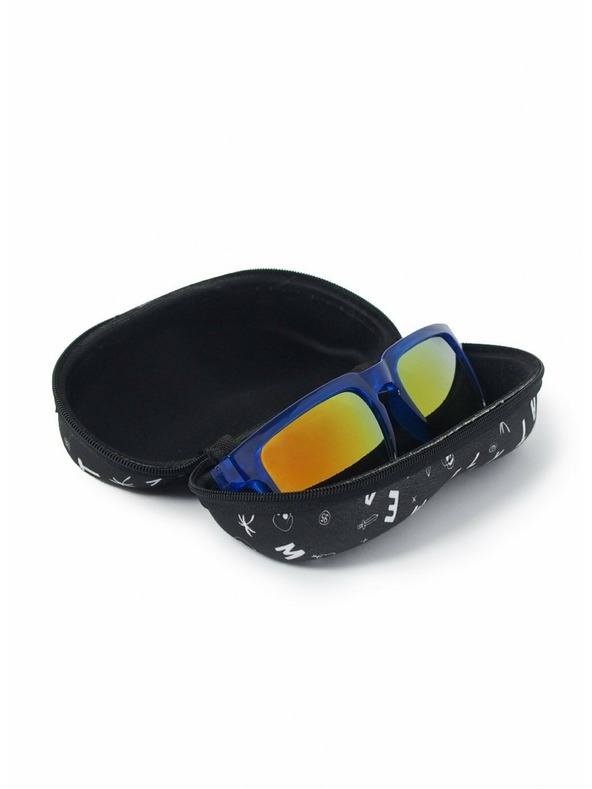 Meatfly Meatfly obal na okuliare Hanele Case A - Doodle Print | Čierna | Veľkosť