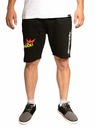 Meatfly Meatfly pánske teplákové kraťasy Big Shock Black | Čierna | Veľkosť