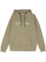 Calvin Klein Pánska zelená mikina s kapucňou Calvin Klein Diffused