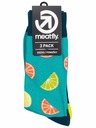 Meatfly Meatfly ponožky Lexy Triple Pack Lemons | Viacfarebná | Veľkosť