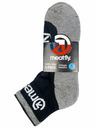 Meatfly Meatfly ponožky Middle Triple pack Grey | Čierna | Veľkosť