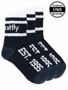 Meatfly Meatfly ponožky Long Triple Pack Black | Čierna | Veľkosť