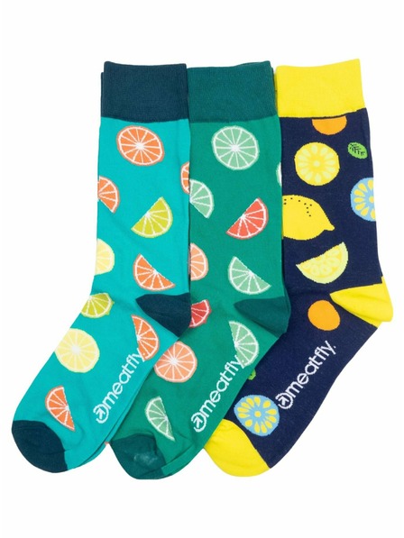 Meatfly Meatfly ponožky Lexy Gift Pack Lemons | Viacfarebná | Veľkosť