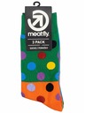 Meatfly Meatfly ponožky Lexy Triple Pack Green Dots | Viacfarebná | Veľkosť