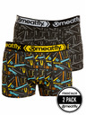 Meatfly Meatfly pánske boxerky Balboa Boxershorts Double Pack Tools | Čierna | Veľkosť