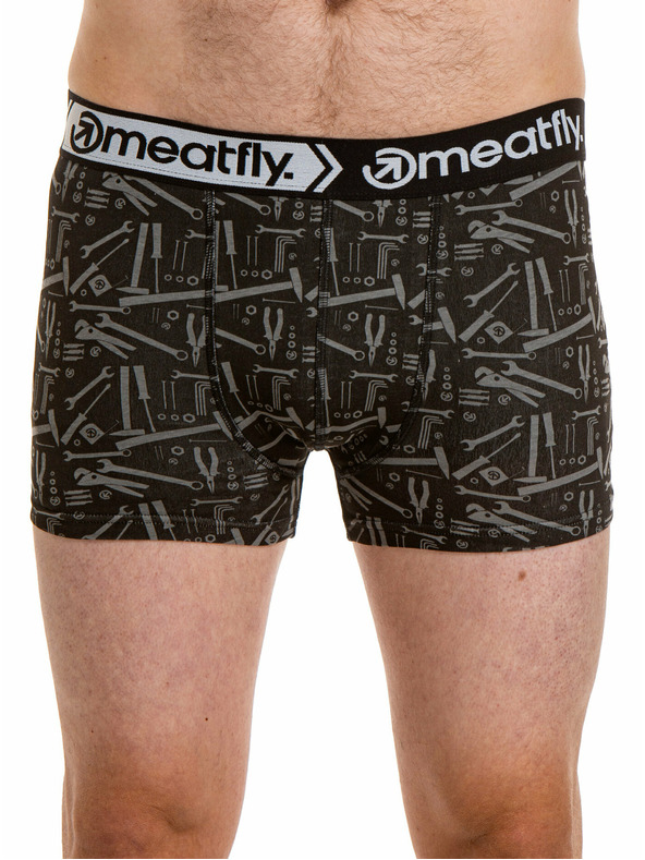 Meatfly Meatfly pánske boxerky Balboa Boxershorts Double Pack Tools | Čierna | Veľkosť