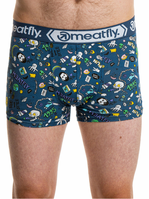 Meatfly Meatfly pánske boxerky Balboa Boxershorts Double Pack Jamm | Žltá | Veľkosť