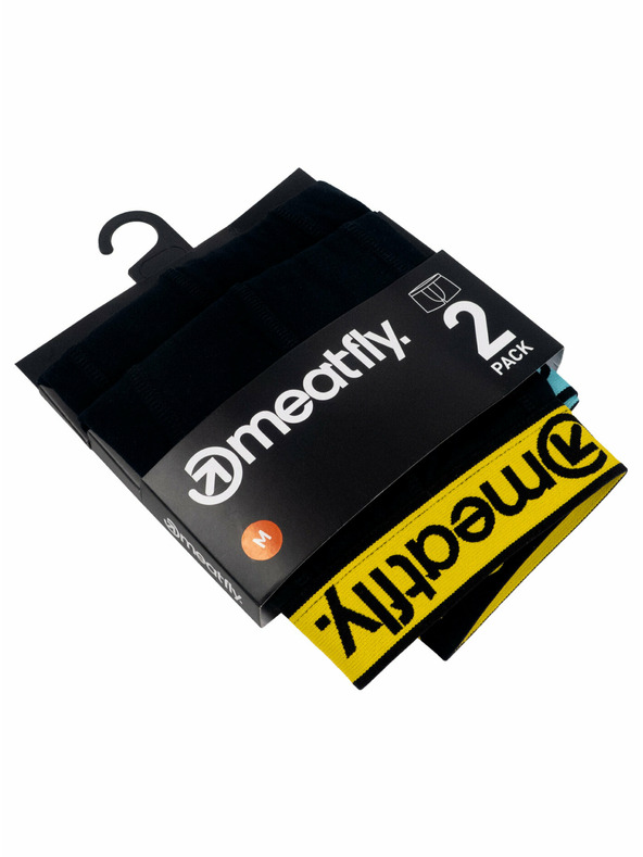 Meatfly Meatfly pánske boxerky Balboa Boxershorts Double Pack Black | Čierna | Veľkosť