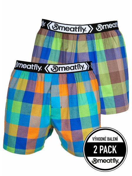 Meatfly Meatfly pánske boxerky Gigi Orange / Brown | Oranžová | Veľkosť