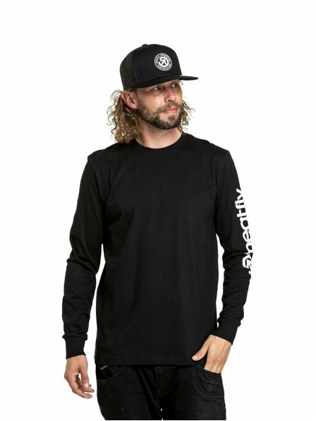 Meatfly Meatfly pánske tričko s dlhým rukávom Judgement Logo Black | Čierna | Veľkosť