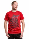 Meatfly Meatfly pánske tričko Big Shock Shattered Dark Red | Červená | Veľkosť