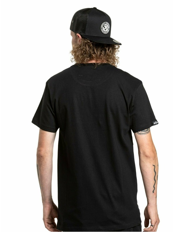 Meatfly Meatfly pánske tričko Joe Black/White | Čierna | Veľkosť S | 100% bavlna