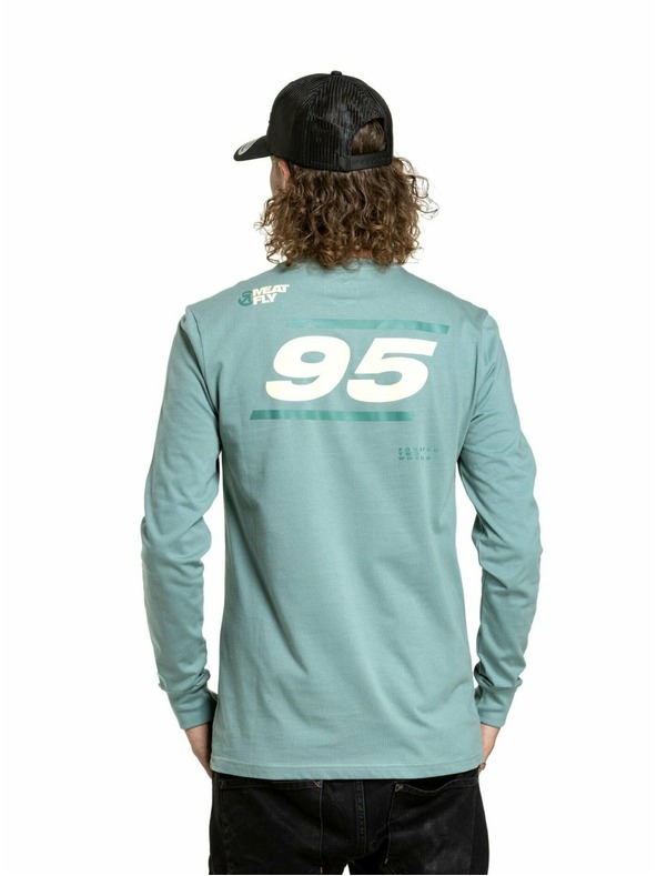 Meatfly Meatfly pánske tričko s dlhým rukávom Appex Dusty Mint