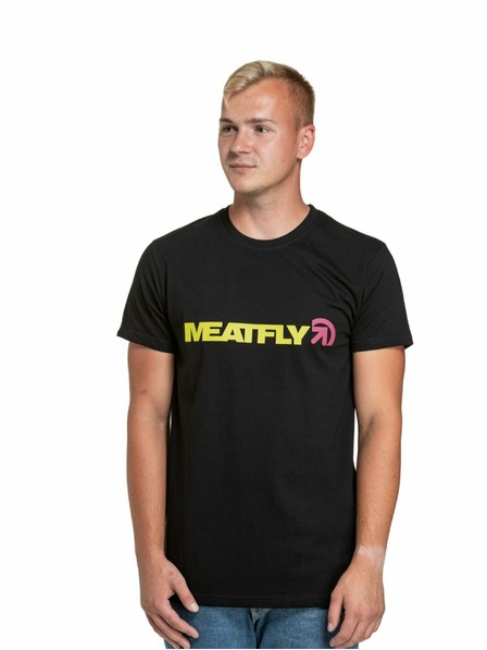 Meatfly Meatfly pánske tričko Logex Lime/Black | Žltá | Veľkosť S | 100% bavlna