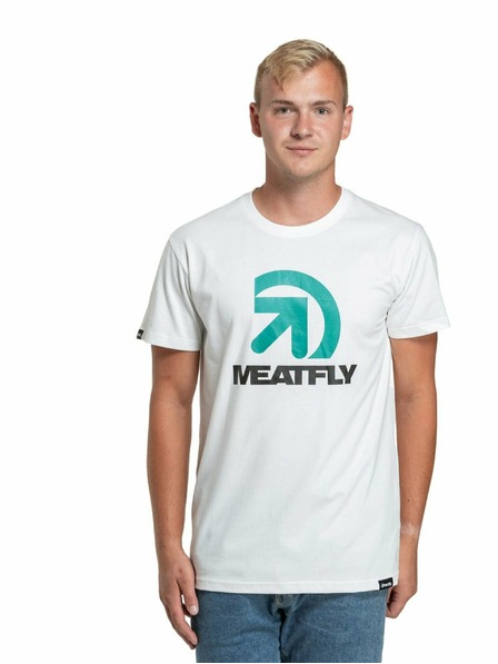 Meatfly Meatfly pánske tričko Dais White | Biela | Veľkosť