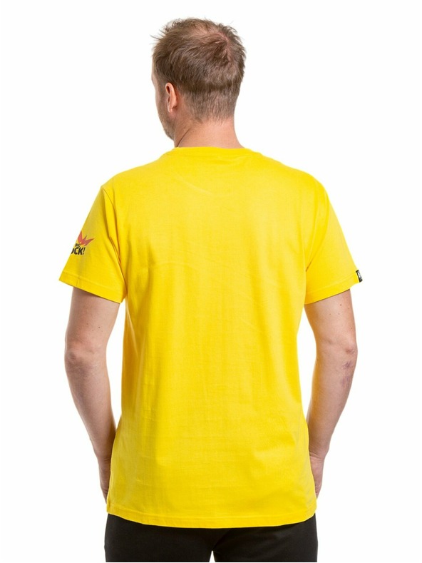 Meatfly Meatfly pánske tričko Big Shock Shattered Yellow | Žltá | Veľkosť