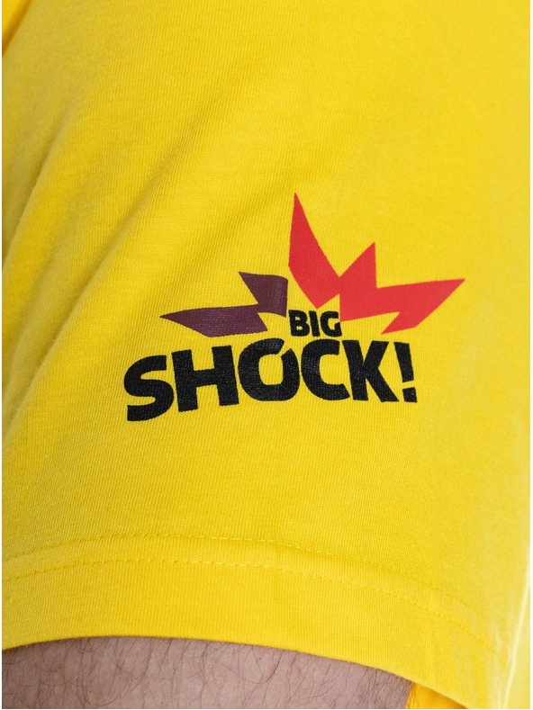 Meatfly Meatfly pánske tričko Big Shock Shattered Yellow | Žltá | Veľkosť