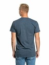 Meatfly Meatfly pánske tričko Striped Logo Navy Heather | Modrá | Veľkosť