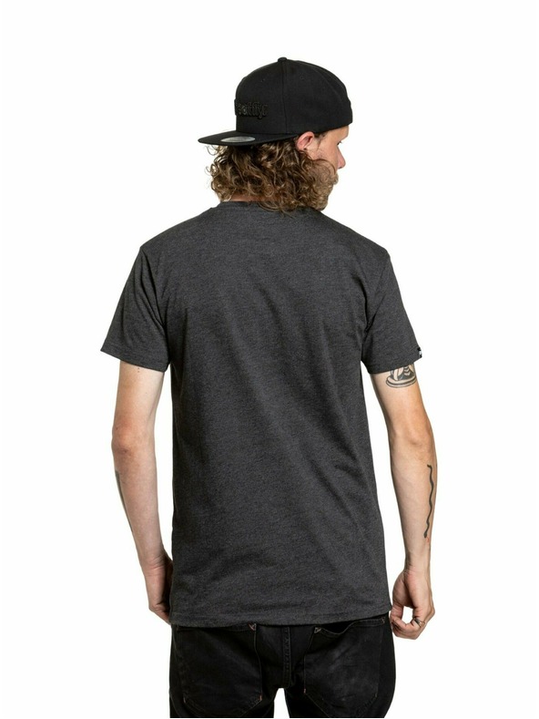 Meatfly Meatfly pánske tričko Joe Red/Charcoal Heather | Červená | Veľkosť