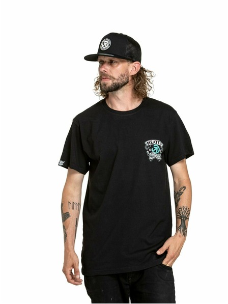Meatfly Meatfly pánske tričko Whiskey Boy Black | Čierna | Veľkosť
