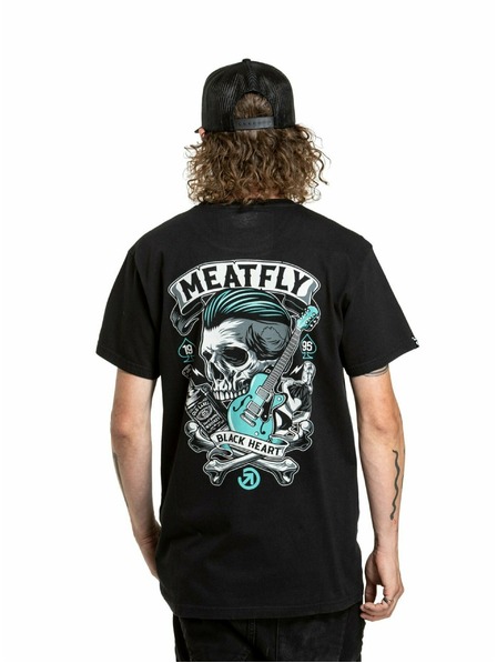 Meatfly Meatfly pánske tričko Whiskey Boy Black | Čierna | Veľkosť