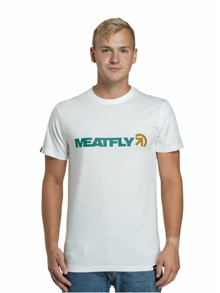 Meatfly Meatfly pánske tričko Logex White | Biela | Veľkosť S | 100% bavlna