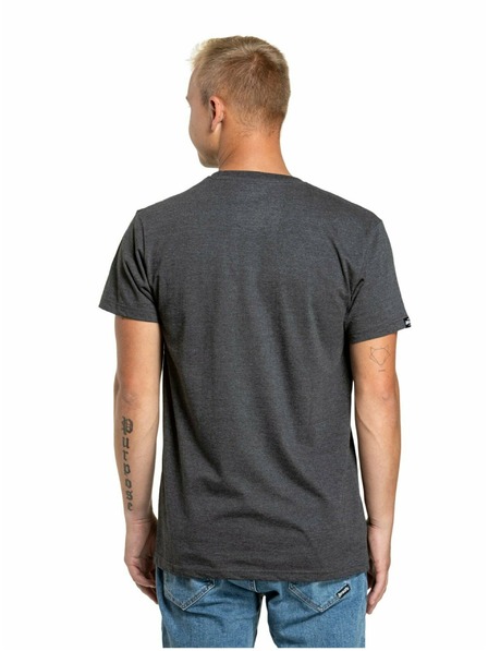 Meatfly Meatfly pánske tričko Dais Charcoal Heather | Sivá | Veľkosť