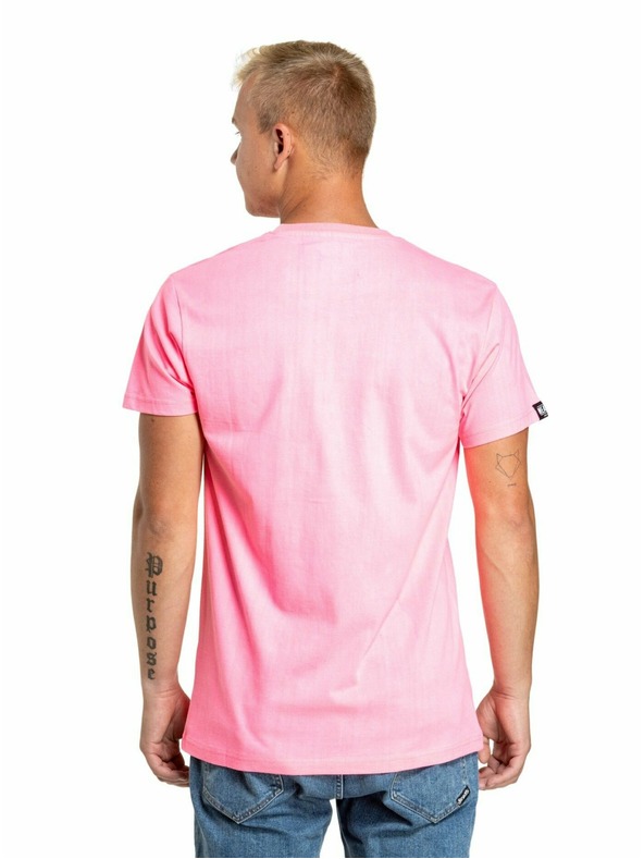 Meatfly Meatfly pánske tričko Rele Neon Pink | Ružová | Veľkosť