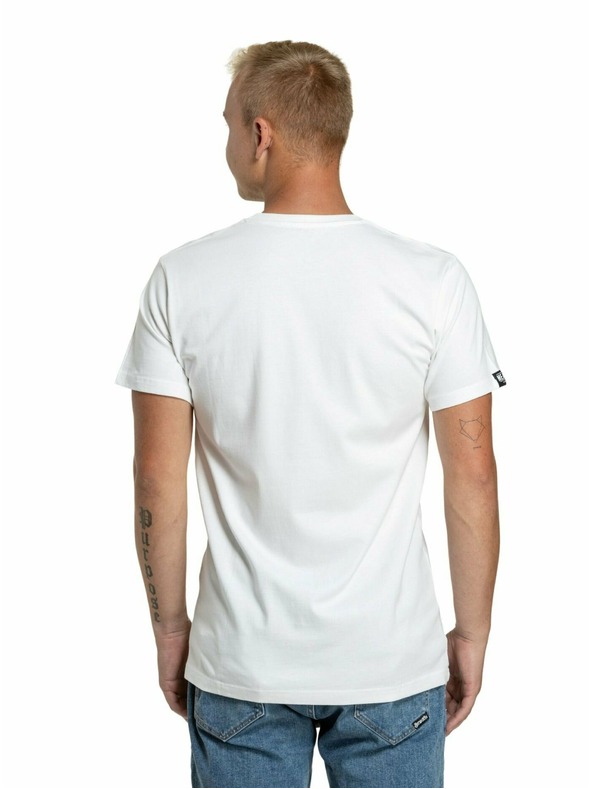 Meatfly Meatfly pánske tričko Sign White | Biela | Veľkosť