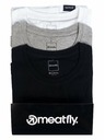 Meatfly Meatfly balenie pánských tričiek MF Logo Multipack Black/Grey Heather/White | Čierna | Veľkosť