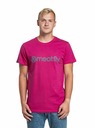 Meatfly Meatfly pánske tričko Striped Logo Magenta | Ružová | Veľkosť S | 100% bavlna