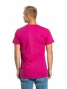Meatfly Meatfly pánske tričko Striped Logo Magenta | Ružová | Veľkosť S | 100% bavlna