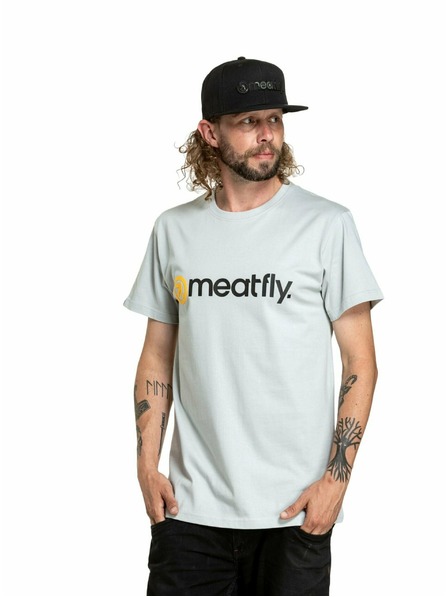 Meatfly Meatfly pánske tričko Joe Stone | Sivá | Veľkosť S | 100% bavlna