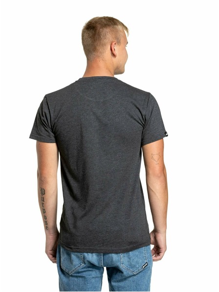 Meatfly Meatfly pánske tričko Logex Charcoal Heather | Sivá | Veľkosť