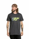 Meatfly Meatfly pánske tričko Revital Lime/Charcoal Heather | Žltá | Veľkosť