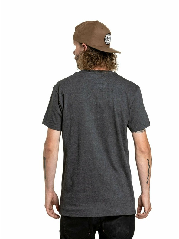 Meatfly Meatfly pánske tričko Revital Lime/Charcoal Heather | Žltá | Veľkosť