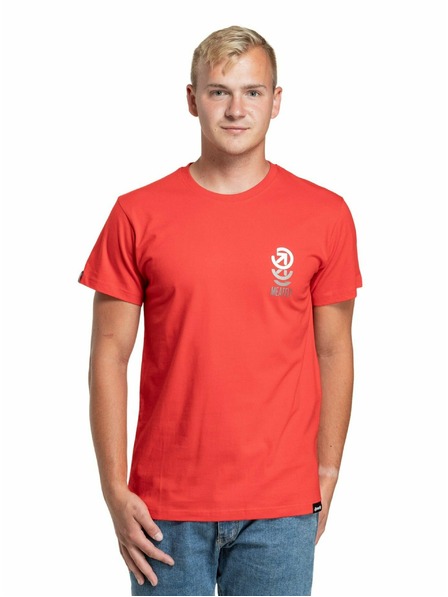 Meatfly Meatfly pánske tričko Phase Bright Red | Červená | Veľkosť