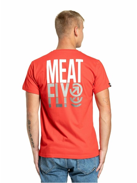 Meatfly Meatfly pánske tričko Phase Bright Red | Červená | Veľkosť