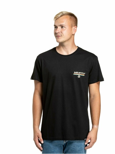 Meatfly Meatfly pánske tričko Racing Spirit Black